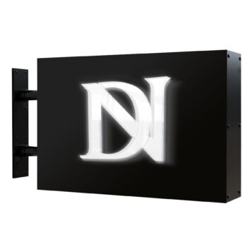 INSEGNA BIFACCIALE DRILL LED